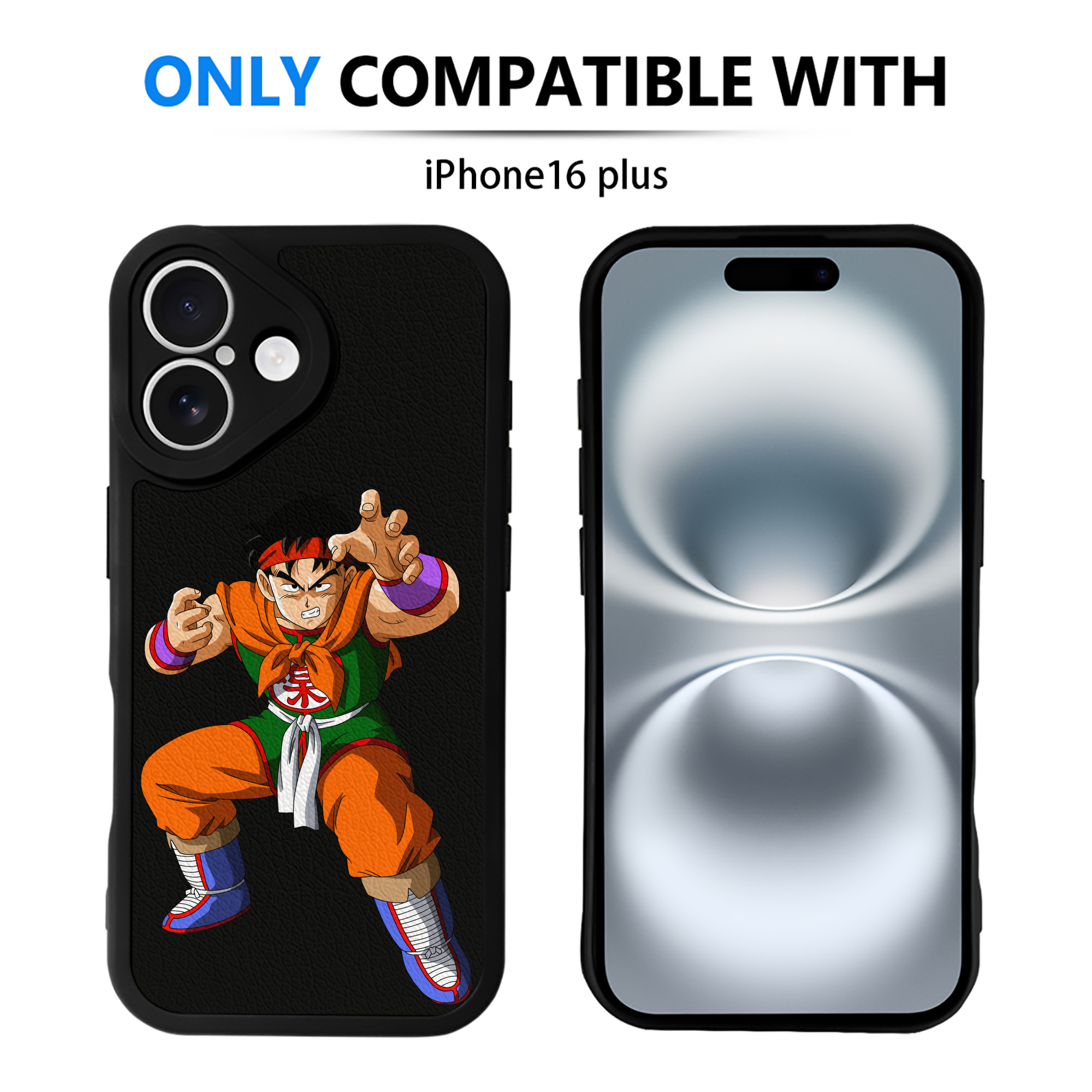 （画像用） ドラゴンボール DRAGON BALL 【iPhone 16シリーズ対応】シリコンスマホケース（レザー調） 材質：シリコン